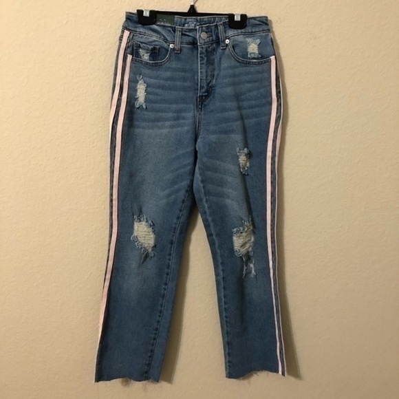 Wild Fable Jeans High Rise Kick Flare Stripes NWT - Picture 2 of 8